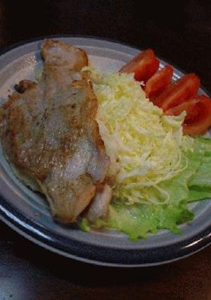 豚の生姜焼き、ポテサラ挟んで焼きました。-レシピのメイン写真