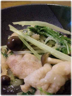 めんつゆレシピ★水菜と豚バラ肉のおろし煮-レシピのメイン写真