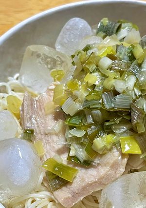 さっぱり!冷やしネギ塩レモンそうめん-レシピのメイン写真