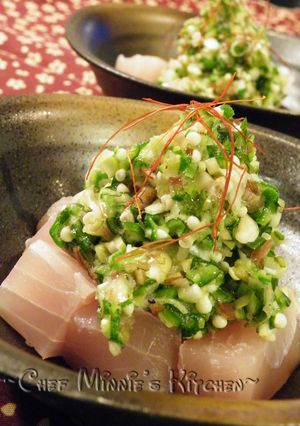 ☆鮪の山かけ♪夏ver☆-レシピのメイン写真