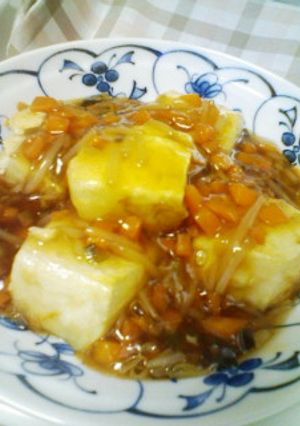 豆腐ステーキ・甘酢野菜あん-レシピのメイン写真