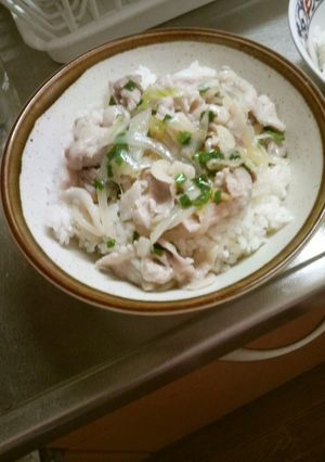 ねぎ塩豚丼-レシピのメイン写真