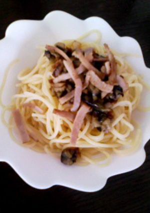 エリンギとナス、ベーコンの塩パスタ-レシピのメイン写真