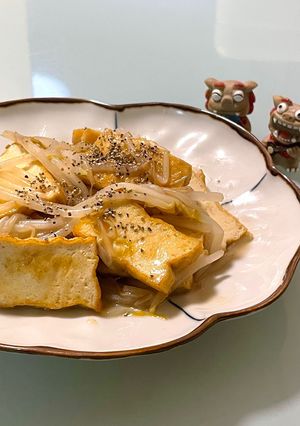 お嫁さんが作る…やみつき♡厚揚げもやし炒め-レシピのメイン写真