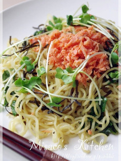 焼さけあらほぐし★で塩焼きそば♪-レシピのメイン写真