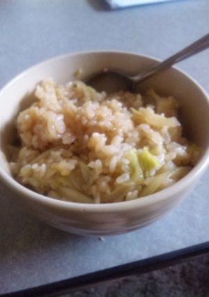 簡単　豚丼風！？肉なしヘルシー雑炊☆-レシピのメイン写真