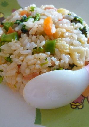 離乳食後期～レンジでケチャップごはん-レシピのメイン写真