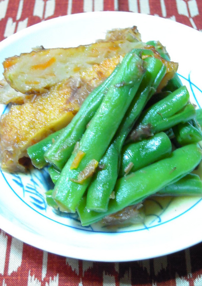 母の味◆いんげんとさつま揚げの煮物-レシピのメイン写真