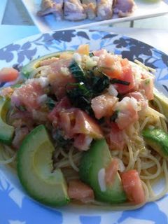 トマトとアボカドの冷製パスタ-レシピのメイン写真