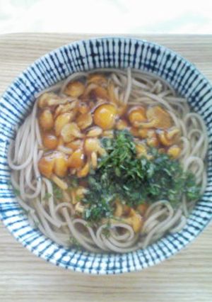 なめこと大葉のお蕎麦-レシピのメイン写真