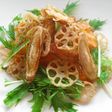 かぼすでさわやか、鶏と根菜のサラダ