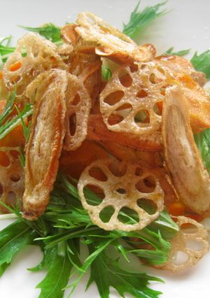 かぼすでさわやか、鶏と根菜のサラダ-レシピのメイン写真