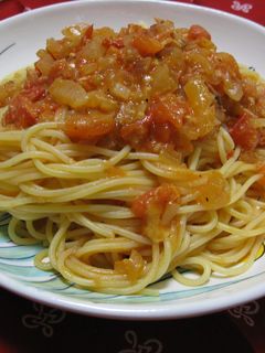 チーズ入り、トマトソーススパゲッティ-レシピのメイン写真