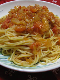 チーズ入り、トマトソーススパゲッティ-レシピのメイン写真
