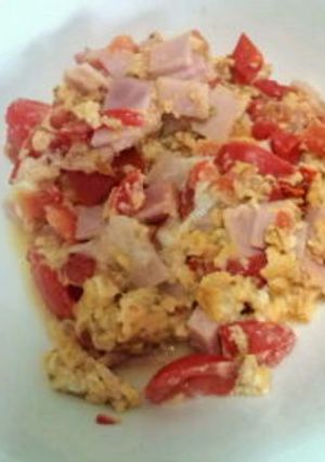 ハムとトマトでｲﾀﾘｱﾝ幼児食-レシピのメイン写真