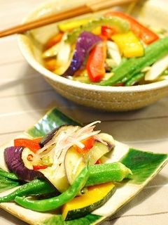 彩り夏野菜の揚げびたし-レシピのメイン写真