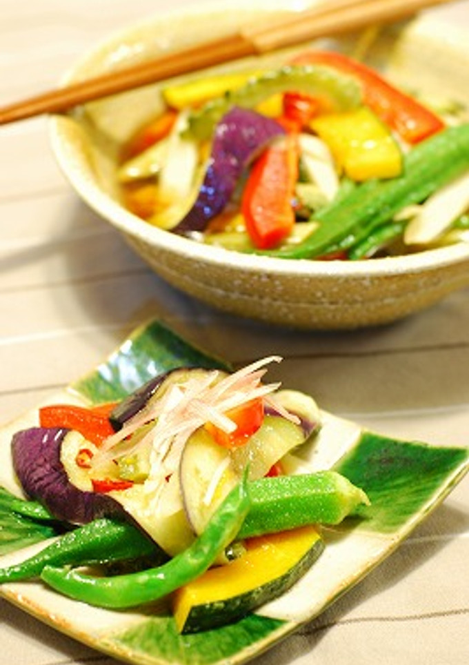 彩り夏野菜の揚げびたし-レシピのメイン写真