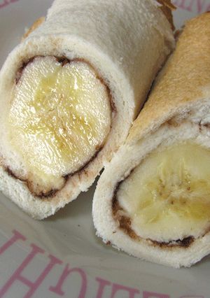 簡単☆朝食バナナロールパン(食パン)-レシピのメイン写真