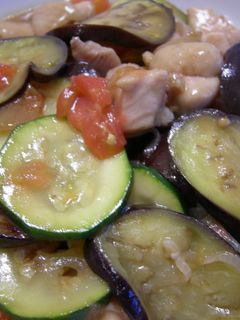夏野菜と鶏肉のさっぱり炒め-レシピのメイン写真