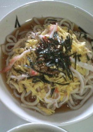 納豆&ゴマ&海苔☆あっさりさっぱりうどん-レシピのメイン写真