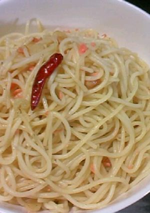 鮭入りペペロンチーノ-レシピのメイン写真