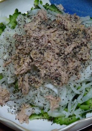 苦味の少ないゴーヤサラダ-レシピのメイン写真
