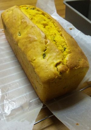 皮までフル活用!かぼちゃのパウンドケーキ-レシピのメイン写真