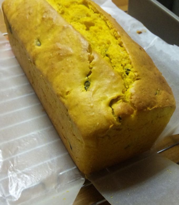 皮までフル活用!かぼちゃのパウンドケーキ-レシピのメイン写真