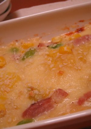 ポテトとベーコンと枝豆のチーズグラタン-レシピのメイン写真