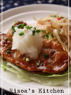 豚肉の甘辛焼き☆さっぱりおろしのせ☆-レシピのメイン写真