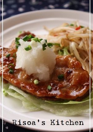 豚肉の甘辛焼き☆さっぱりおろしのせ☆-レシピのメイン写真