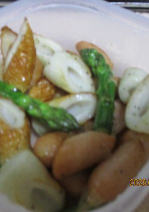 ちくわアスパラのにんにく昆布だし炒め😋-レシピのメイン写真