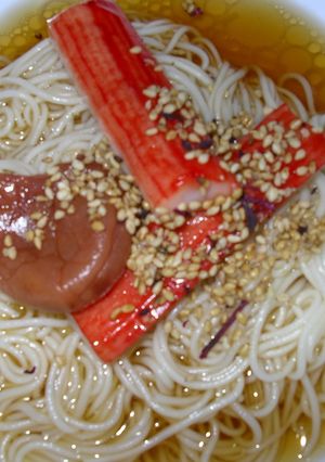 梅のせそうめん-レシピのメイン写真