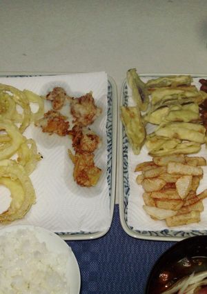 米粉でサクサク、野菜天ぷら♪-レシピのメイン写真