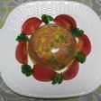 サーモンと野菜のコンソメゼリー寄せ