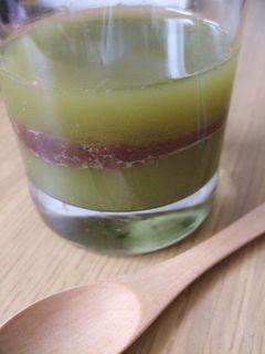 緑茶あずき寒天-レシピのメイン写真