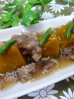 かぼちゃの牛肉あんかけ☆-レシピのメイン写真