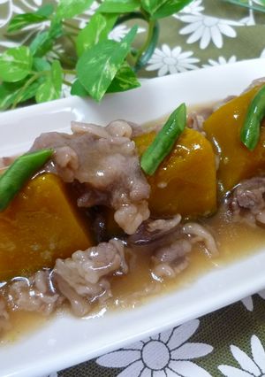 かぼちゃの牛肉あんかけ☆-レシピのメイン写真