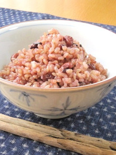 ∮ お赤飯風♬♪うちの玄米ご飯 ∮-レシピのメイン写真