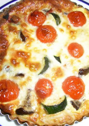 夏野菜の簡単キッシュ-レシピのメイン写真