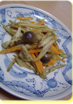 -保存ｏｋ❤家きんぴら牛蒡--レシピのメイン写真