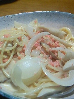 あっさり鮭のフレークDEクリームパスタ♬-レシピのメイン写真