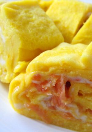 鮭たまご焼き-レシピのメイン写真