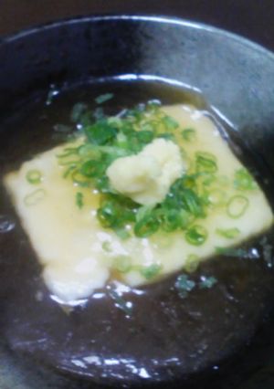 フライパンでごま豆腐の揚げ出し-レシピのメイン写真