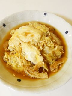 白菜の煮浸し風卵とじ-レシピのメイン写真