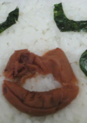 キャラ弁　リアルな唇でチュウ♪-レシピのメイン写真
