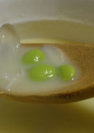 超簡単！枝豆ときのこ入りのコーンスープ♪-レシピのメイン写真