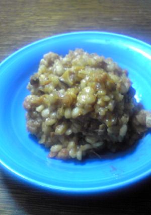 押し麦の肉味噌風-レシピのメイン写真