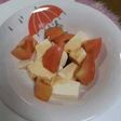 豆腐とトマトの醤油かけサラダ