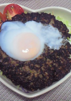 ハンバーグ丼-レシピのメイン写真
